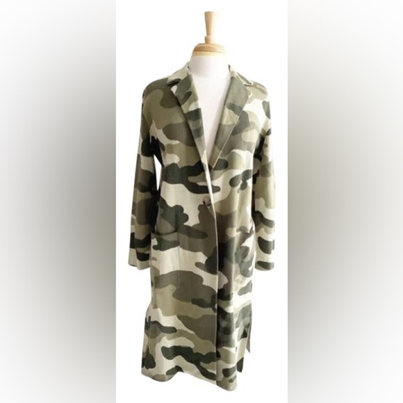 Anthropologie
Green S Maeve Camo Kieran Sweater Coat Cardigan - Picture 3 of 11